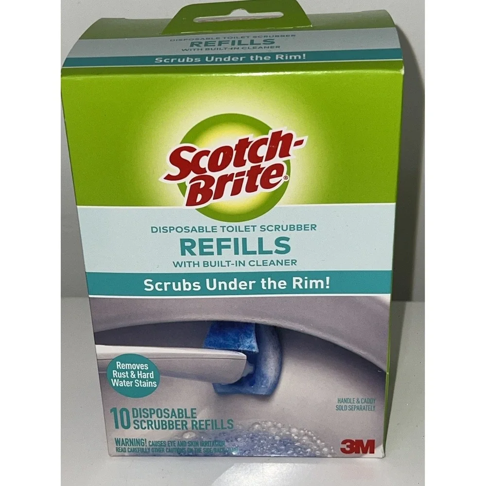 Scotch-Brite Disposable Toilet Scrubber Refills Removes Rust & Stain(Amz/b57)